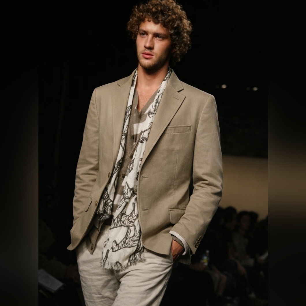 Banana Republic Tessuti Di Sondrio Chino Modern Fit Blazer Sport Coat Jacket 44